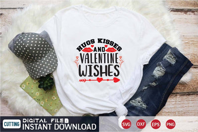 hugs kisses and valentine wishes svg SVG designer krishna 