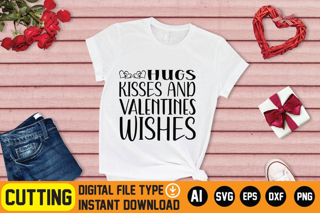 Hugs Kisses and Valentines Wishes SVG CraftlabSvg29 