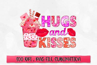 Hugs & kisses PNG Sublimation SVG Shetara Begum 