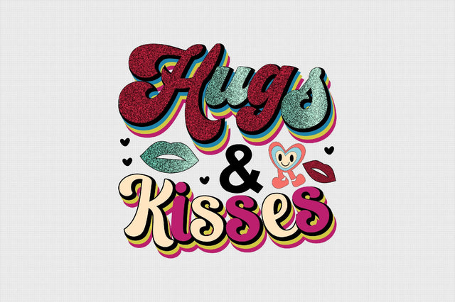 Hugs & Kisses Sublimation SVGArt 