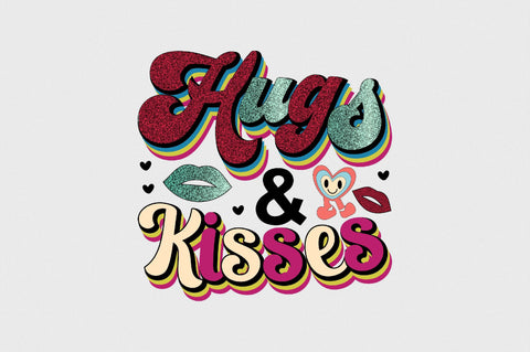 Hugs & Kisses Sublimation SVGArt 