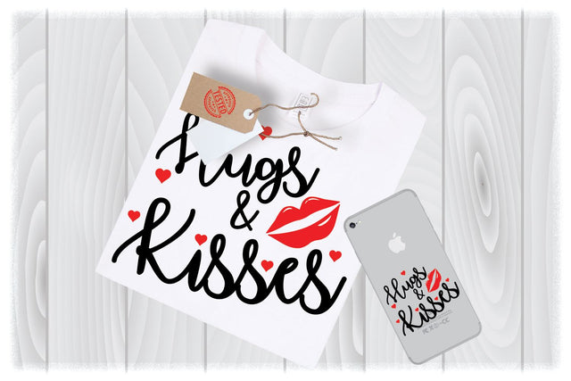 Hugs & Kisses SVG Files for Cricut Designs | Valentines Day SVG Files SVG My Sew Cute Boutique 