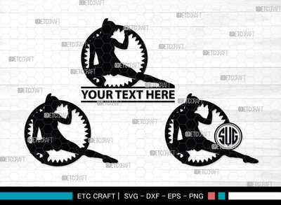 Hula Hoop Monogram, Hula Hoop Silhouette, Hula Hooping Svg, Hula Hooper Svg, Sports svg, SB00120 SVG ETC Craft 