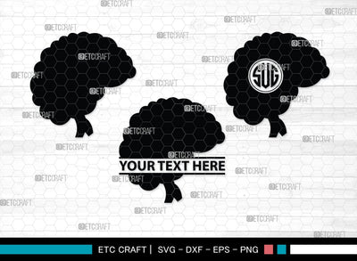 Human Brain Monogram, Human Brain Silhouette, Human Brain SVG, Outline Brain Svg, Brain Svg, Brain Organ Svg, Brain Svg, SB00145 SVG ETC Craft 