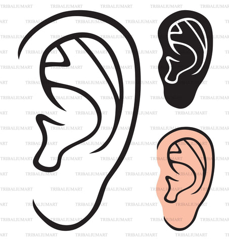 Human ear SVG TribaliumArtSF 