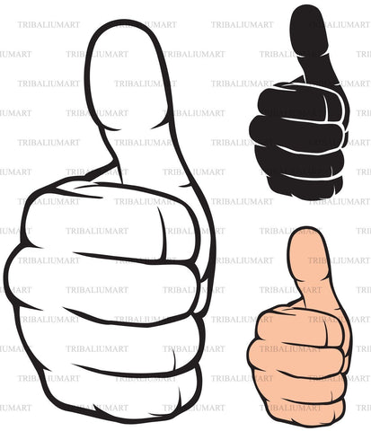 Human hand showing thumbs up SVG TribaliumArtSF 