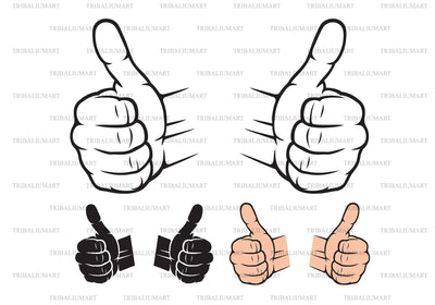 Human hand showing thumbs up SVG TribaliumArtSF 