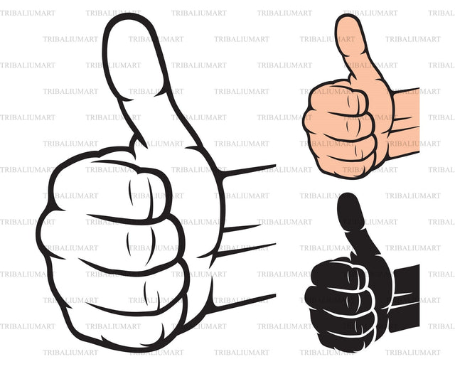 Human hand showing thumbs up SVG TribaliumArtSF 