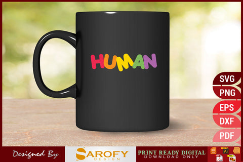 Human LGBTQ rainbow gay pride month SVG Sarofydesign 