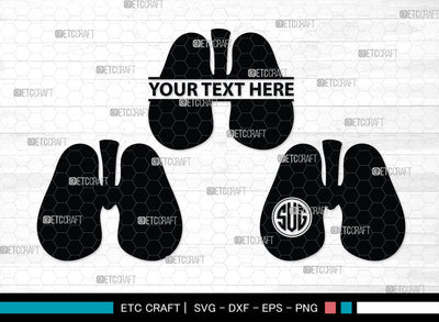 Human Lung Monogram, Human Lung Silhouette, Human Lung SVG, Lung Svg, Human Organ Svg, Lung Cancer Svg, Lung Bundle, SB00148 SVG ETC Craft 