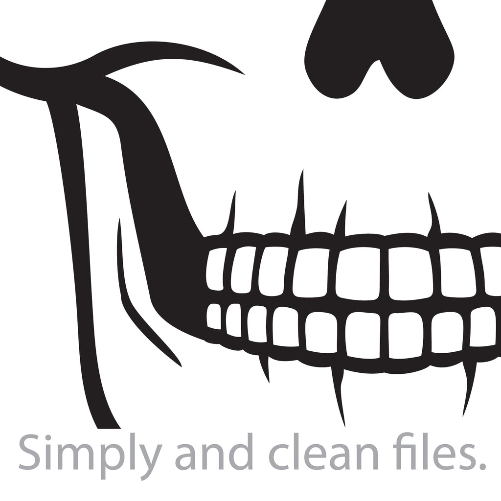 Human skull. Cut files for Cricut. Clip Art (eps, svg, pdf, png, dxf ...