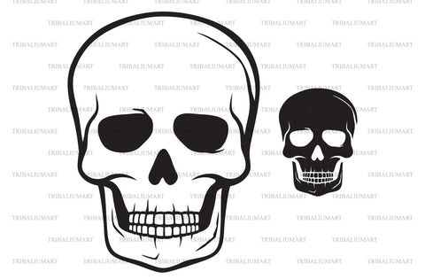 Human skull SVG TribaliumArtSF 