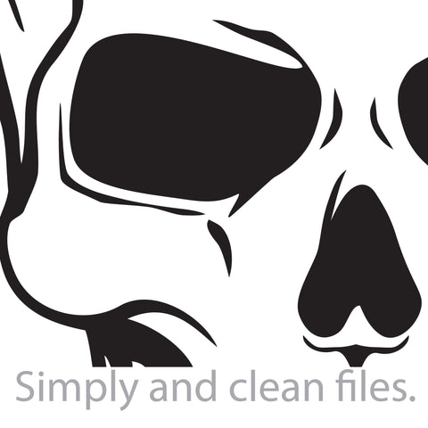 Human skull SVG TribaliumArtSF 