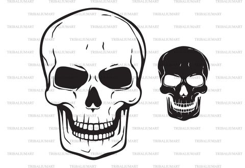Human skull SVG TribaliumArtSF 