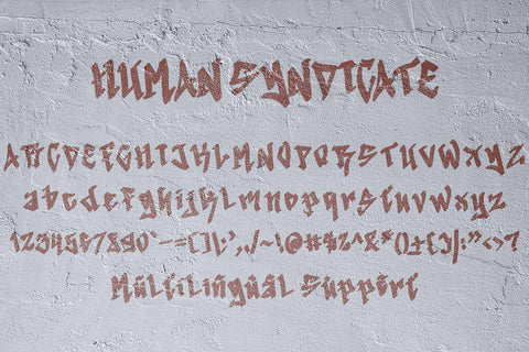 Human Syndicate Font Prasetya Letter 