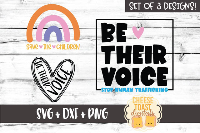 Human Trafficking Set of 3 Designs SVG Cheese Toast Digitals 