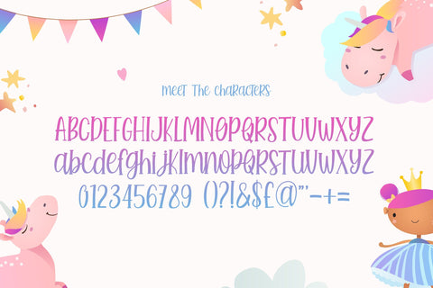 Humble Unicorns Font (Crafter Fonts, Cricut Fonts, Craft Fonts, Kids Fonts) Font Jupiter Studio Fonts 