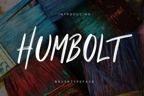 Humbolt Brush Typeface Font Creatype Studio 