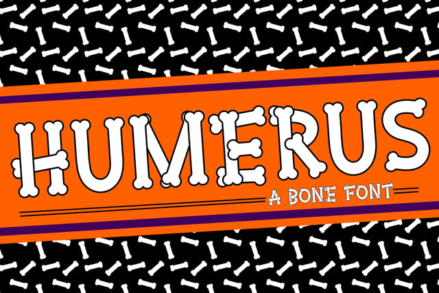 Humerus | A Bone Font Font Kitaleigh 