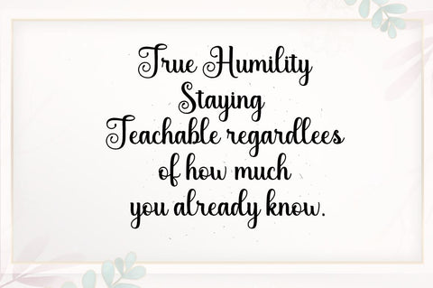 Humility Font Manjali_Studio 