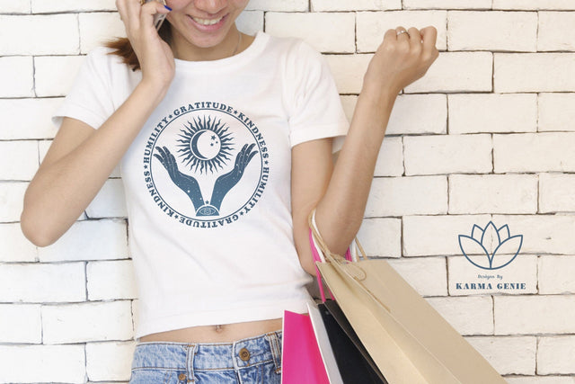 Humility Gratitude Kindness Boho Design Sublimation Karma Genie Graphics 