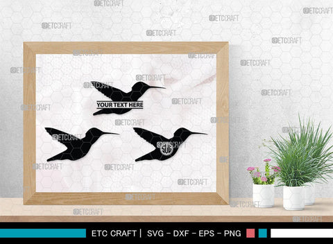 Humming Bird Monogram, Hummingbird Silhouette, Hummingbird SVG, Bird Svg, Flying Bird Svg, Colibri Bird Svg, SB00281 SVG ETC Craft 
