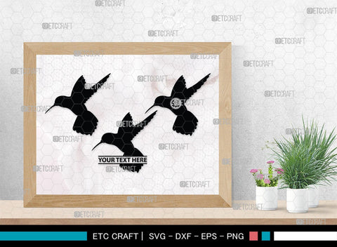 Humming Bird Monogram, Hummingbird Silhouette, Hummingbird SVG, Bird Svg, Flying Bird Svg, Colibri Bird Svg, SB00281 SVG ETC Craft 
