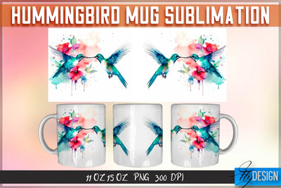 Hummingbird 11 Oz | 15 Oz Mug Sublimation Sublimation Fly Design 