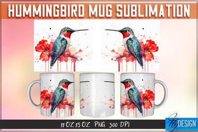 Hummingbird 11 Oz | 15 Oz Mug Sublimation Sublimation Fly Design 