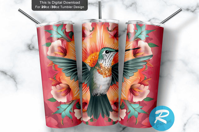 Hummingbird 20 oz / 30 oz Tumbler PNG Sublimation Regulrcrative 