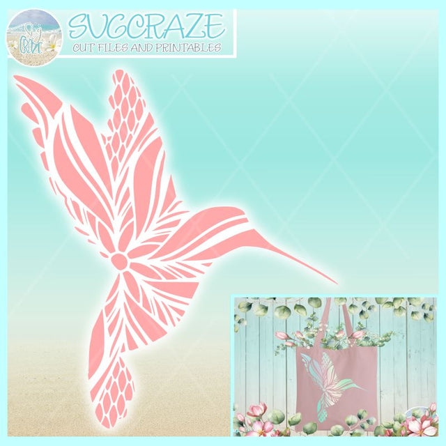 Hummingbird Mandala Zentangle Bundle SVG SVG SVGcraze 