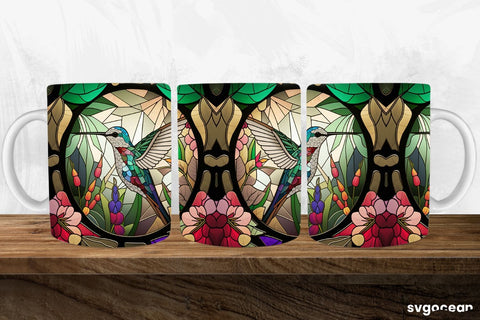 Hummingbird Mug Wrap | 11 oz | Sublimation SVG SvgOcean 