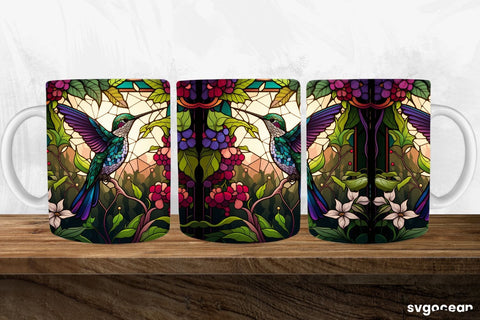Hummingbird Mug Wrap | 11 oz | Sublimation SVG SvgOcean 