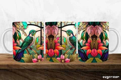 Hummingbird Mug Wrap | 11 oz | Sublimation SVG SvgOcean 