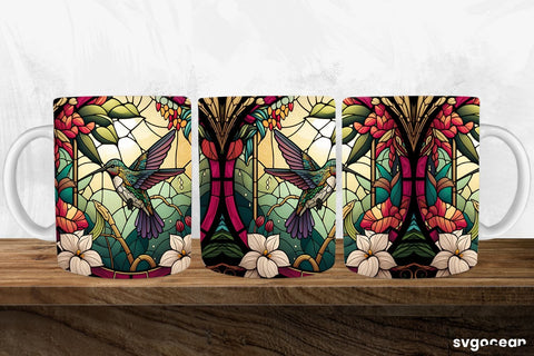 Hummingbird Mug Wrap | 11 oz | Sublimation SVG SvgOcean 