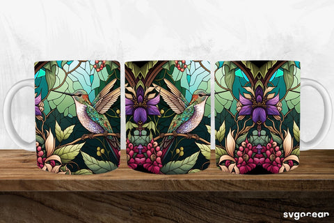 Hummingbird Mug Wrap | 11 oz | Sublimation SVG SvgOcean 