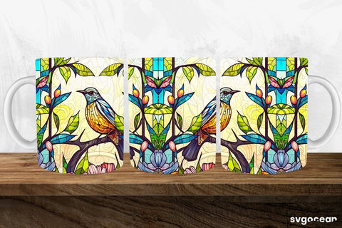 Hummingbird Mug Wrap | 11 oz | Sublimation SVG SvgOcean 