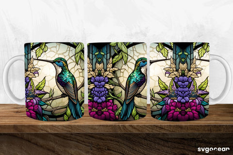 Hummingbird Mug Wrap | 11 oz | Sublimation SVG SvgOcean 
