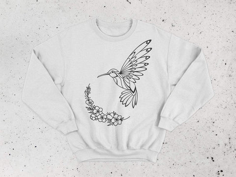 Hummingbird svg, Hummingbird clipart, floral wreath svg, flourish svg, floral frame, wreath svg, bird svg, floral svg, monogram frame svg SVG CutLeafSvg 