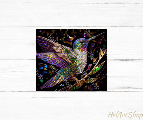 Hummingbird Tumbler Png, 20 Oz Skinny Tumbler PNG Sublimation _HelArtShop_ 