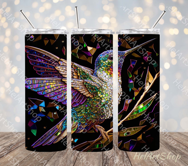 Hummingbird Tumbler Png, 20 Oz Skinny Tumbler PNG Sublimation _HelArtShop_ 