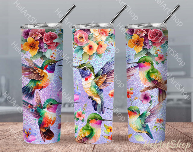 Hummingbird Tumbler PNG Sublimation, Bird Tumbler Png Sublimation _HelArtShop_ 