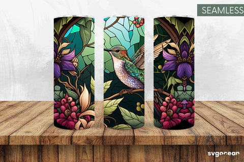 Hummingbird Tumbler | Skinny 20 oz | Sublimation SVG SvgOcean 