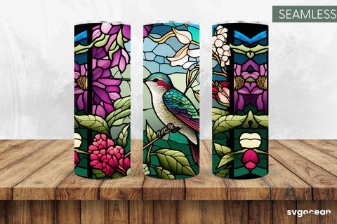 Hummingbird Tumbler | Skinny 20 oz | Sublimation SVG SvgOcean 