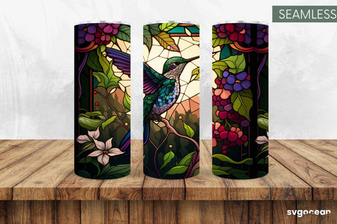 Hummingbird Tumbler | Skinny 20 oz | Sublimation SVG SvgOcean 