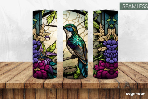 Hummingbird Tumbler | Skinny 20 oz | Sublimation SVG SvgOcean 