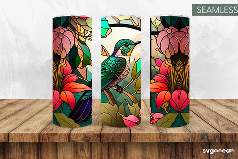 Hummingbird Tumbler | Skinny 20 oz | Sublimation SVG SvgOcean 