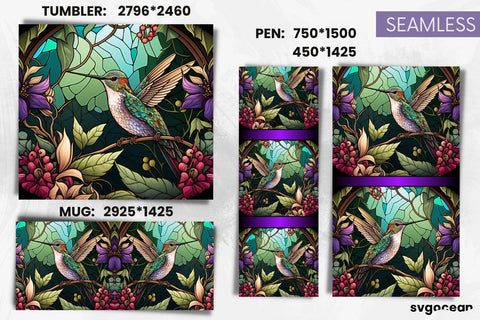 Hummingbird Tumbler Sublimation | Pen And Mug Wrap SVG SvgOcean 