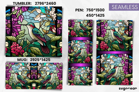 Hummingbird Tumbler Sublimation | Pen And Mug Wrap SVG SvgOcean 