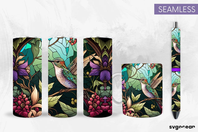 Hummingbird Tumbler Sublimation | Pen And Mug Wrap SVG SvgOcean 